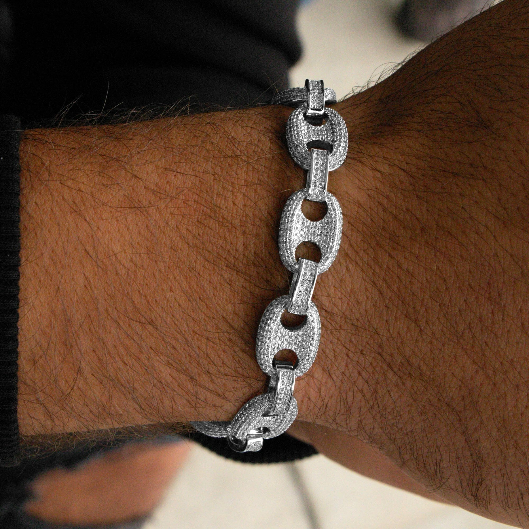 Coffee Bean Iced Out Bracelet | Echo Jewels